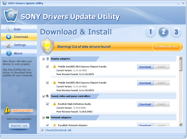 SONY VGP BMS15 B Mouse driver for Windows 7 screenshot2